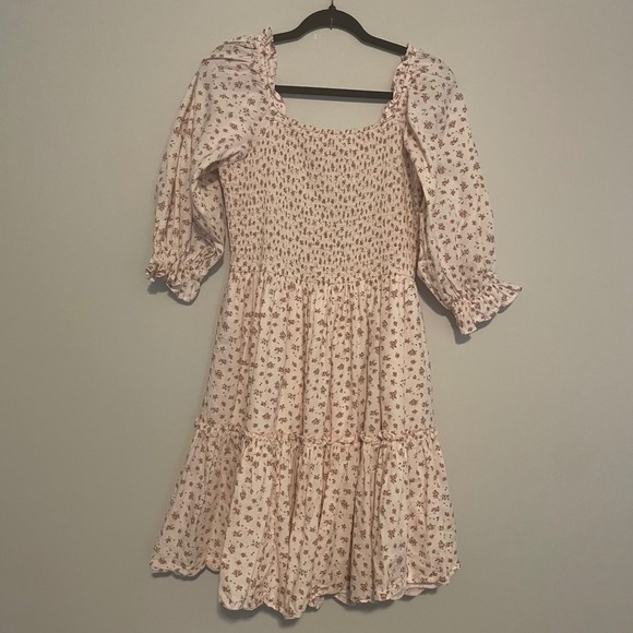 Ivy City Co Madeline short dress pink floral cotton cottagecore wedding feminine - Picture 3 of 7